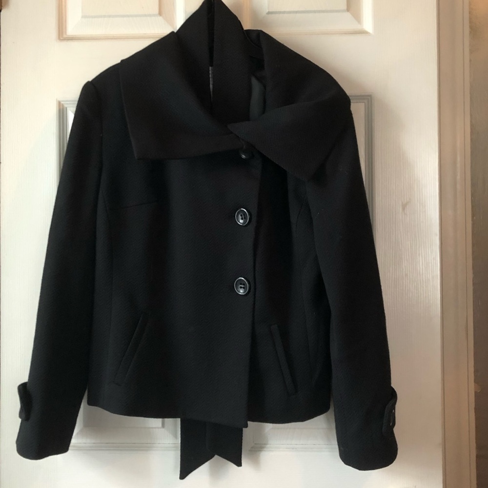 Black jacket with belt